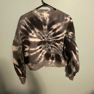 ARITZIA WILFRED crop tie dye sweatshirt